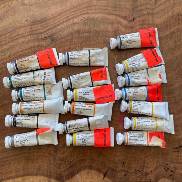 Windsor Newton Other - *SOLD* Set of 19 Windsor Newton Watercolor Paints